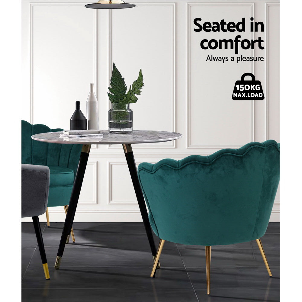 Artiss Armchair Velvet Green Callista - TRENDZ