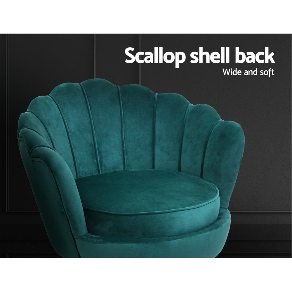 Artiss Armchair Velvet Green Callista - TRENDZ
