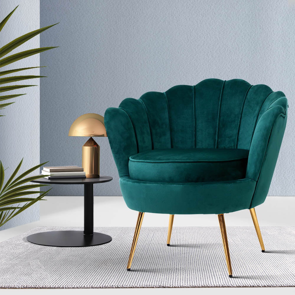 Artiss Armchair Velvet Green Callista - TRENDZ