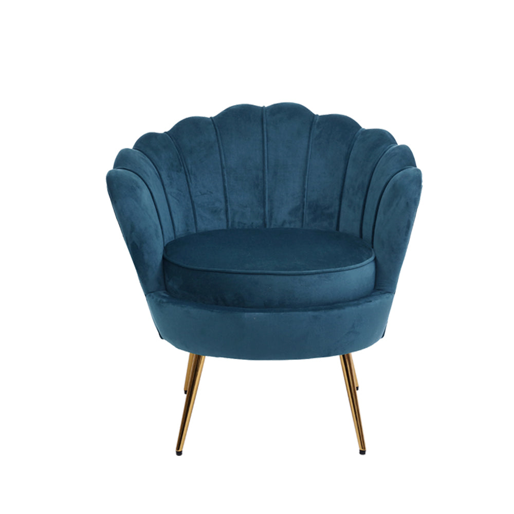 Artiss Armchair Velvet Blue Callista - TRENDZ