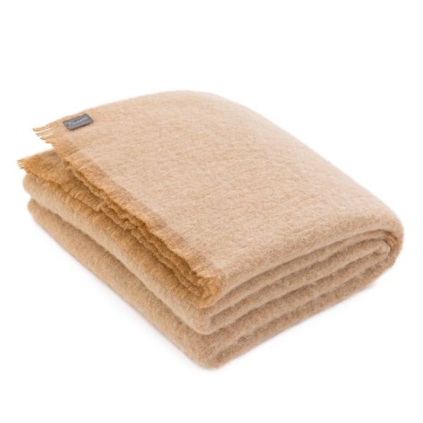 Walnut Alpaca Throw Blanket by St Albans - TRENDZ