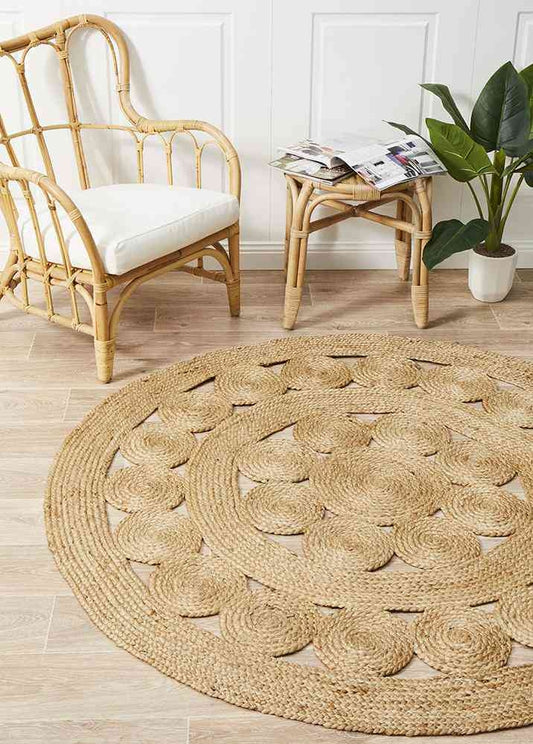Atrium Pilu Natural By Rug Culture - 120X120CM - ROUND - TRENDZ