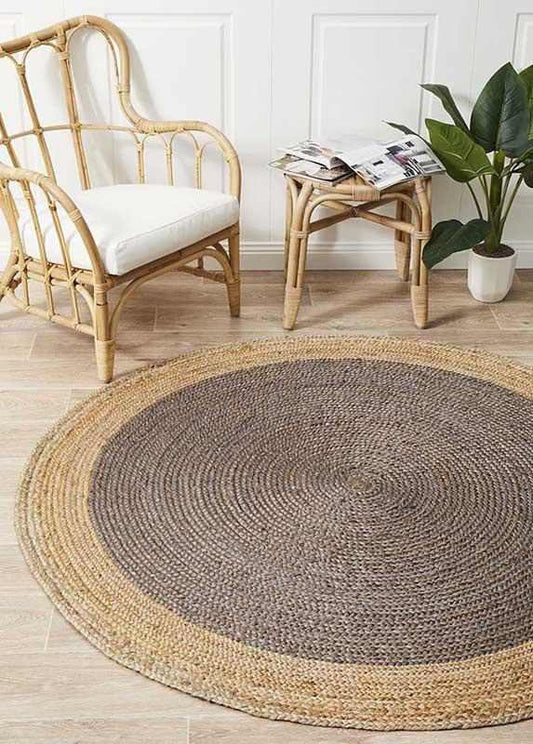 Atrium Polo Charcoal Round By Rug Culture - 150X150CM - ROUND - TRENDZ