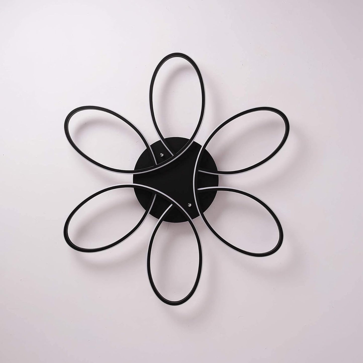 Modern LED Chandelier Flush-Mount Lamp – 60 cm with Remote Dimming