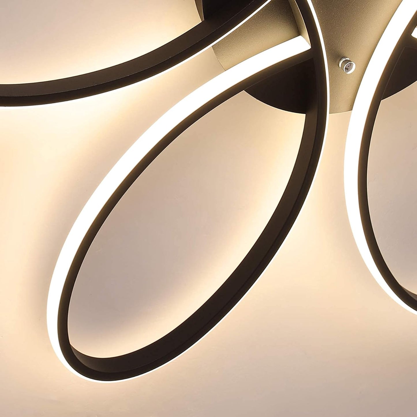 Modern LED Chandelier Flush-Mount Lamp – 60 cm with Remote Dimming