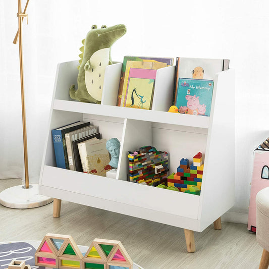 Childrens Shelving Unit, 5 Compartments Bookcase - TRENDZ