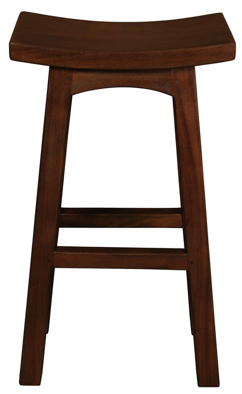 Tokyo Solid Mahogany Timber Barstool (Mahogany) - TRENDZ