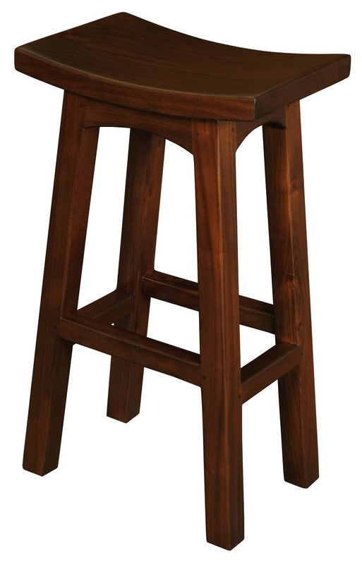 Tokyo Solid Mahogany Timber Barstool (Mahogany) - TRENDZ