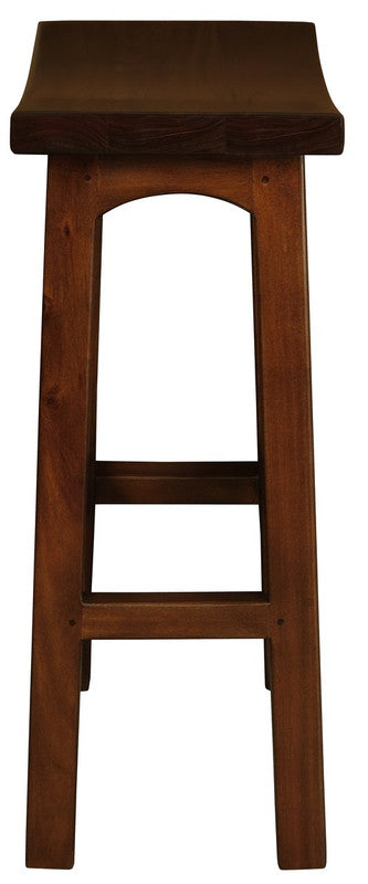 Tokyo Solid Mahogany Timber Barstool (Mahogany) - TRENDZ