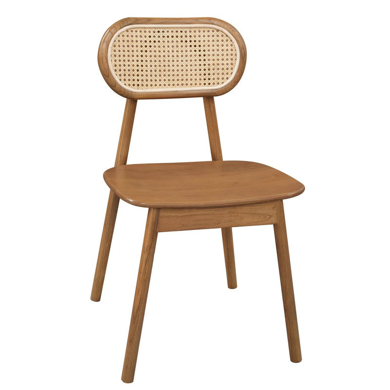 Kelly Rattan Dining Chair (Almond) - TRENDZ
