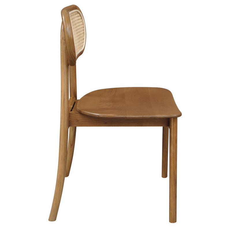 Kelly Rattan Dining Chair (Almond) - TRENDZ