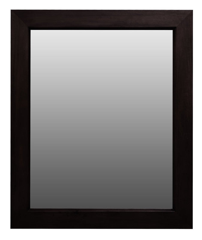 Ascott Solid Timber Frame Wall Mirror - Chocolate - TRENDZ