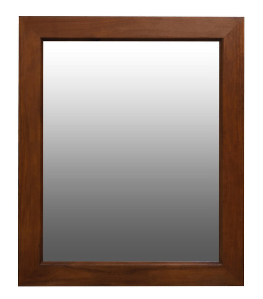Ascott Solid Timber Frame Wall Mirror - Mahogany - TRENDZ