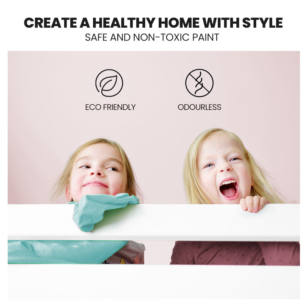 Kingston Slumber Single Over Double Wooden Bunk Bed Frame, Triple Solid Pine 2-in-1 Modular Design, Converts to 2 Beds, For Kids, White - TRENDZ