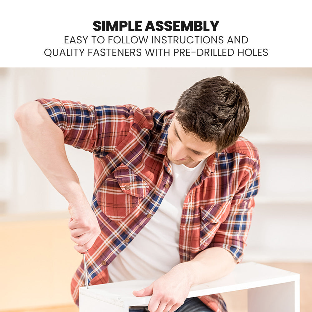 Kingston Slumber Single Over Double Wooden Bunk Bed Frame, Triple Solid Pine 2-in-1 Modular Design, Converts to 2 Beds, For Kids, White - TRENDZ