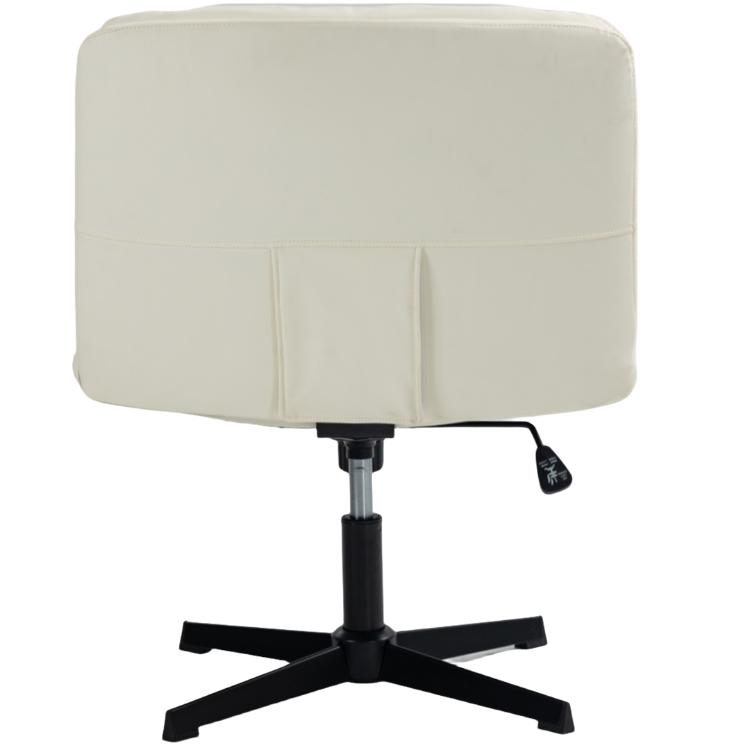 Faux Leather Home Office Chair -Beige - TRENDZ