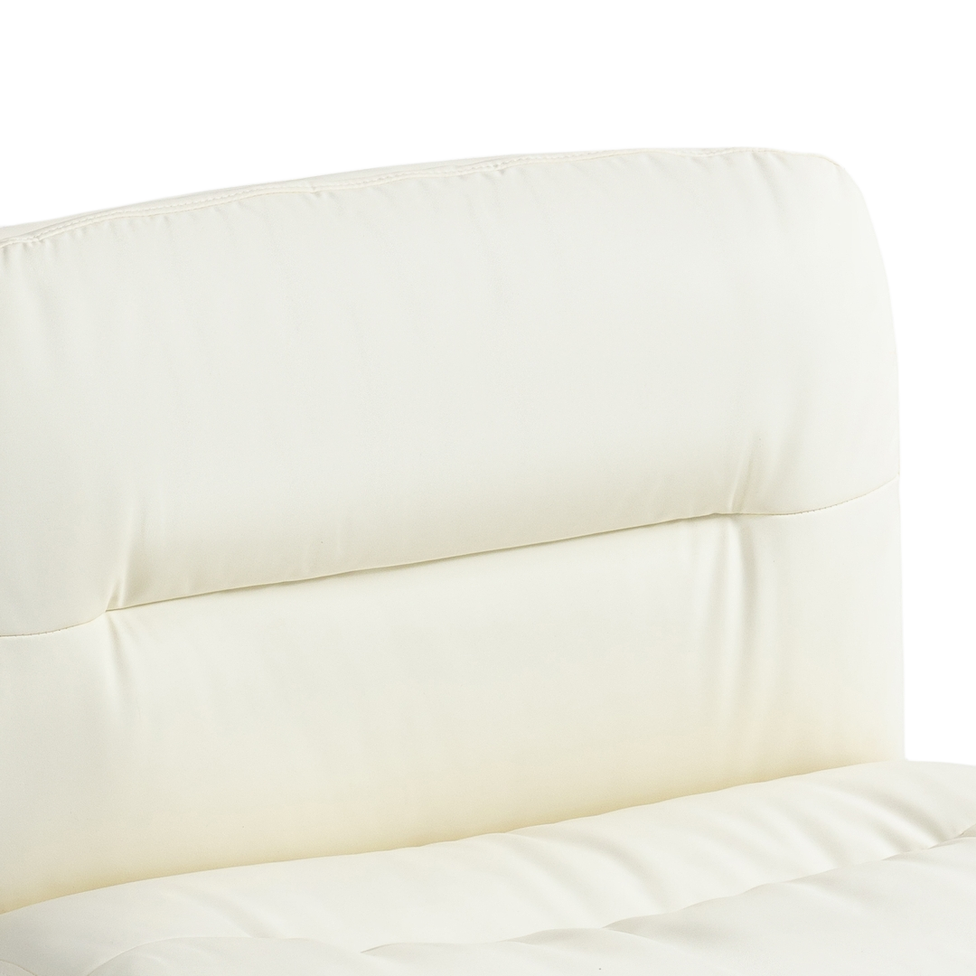 Faux Leather Home Office Chair -Beige - TRENDZ