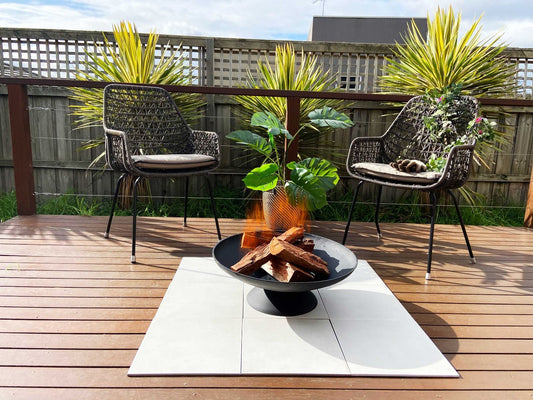 Black Lassen Cast Iron Fire Pit - TRENDZ