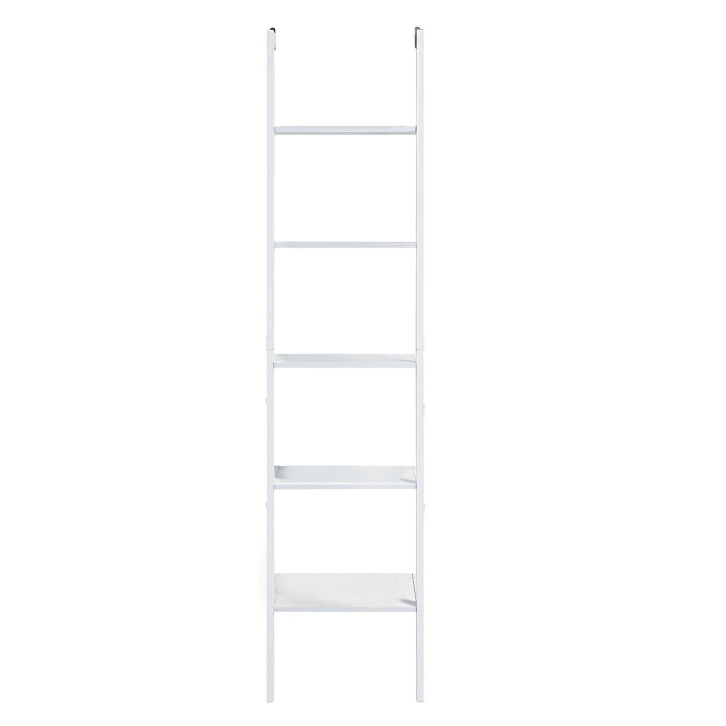 Sarantino Amelia 5-Tier Ladder Shelf in White - TRENDZ