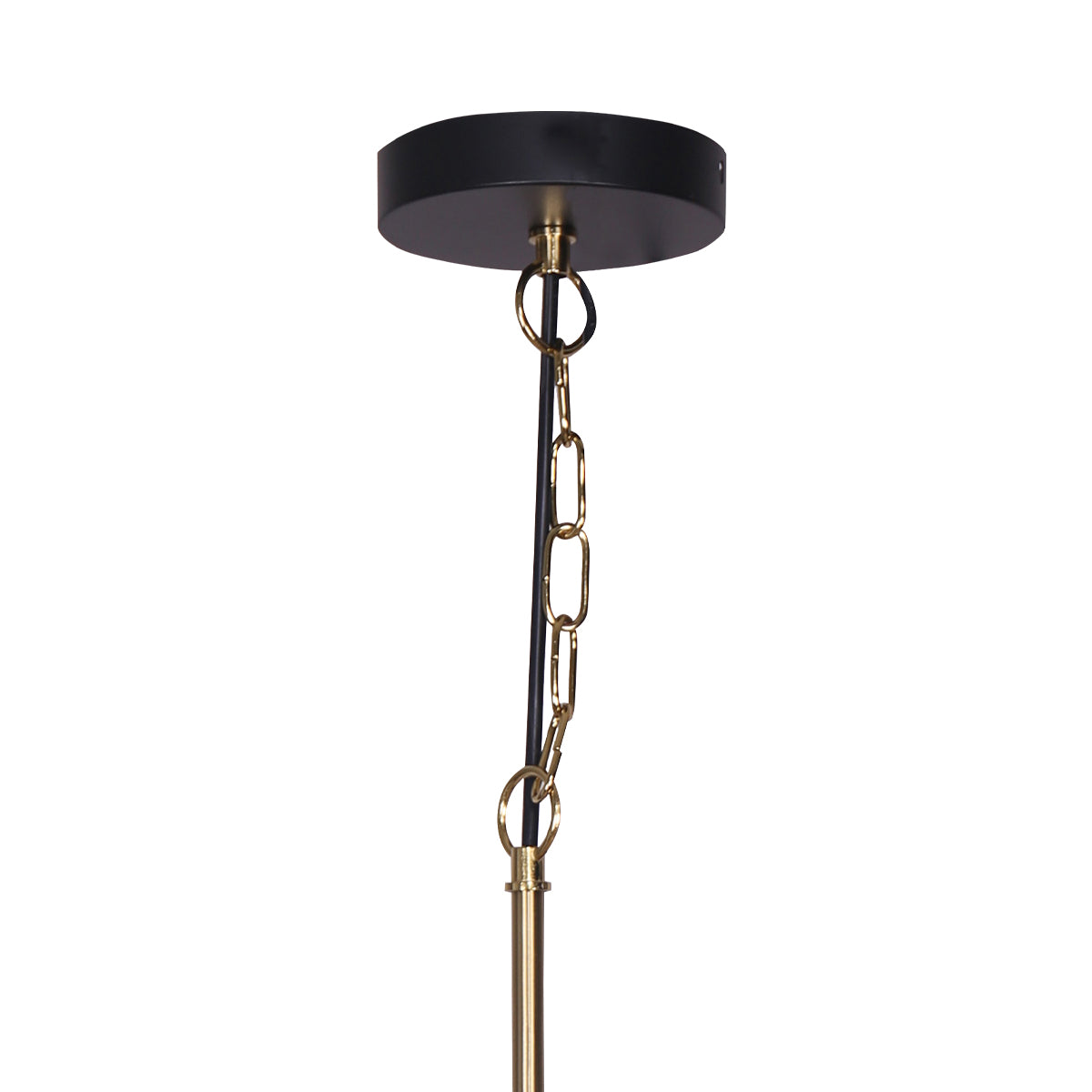 Sarantino Black & Gold Pendant Light – Adjustable Height with Swivel Mount