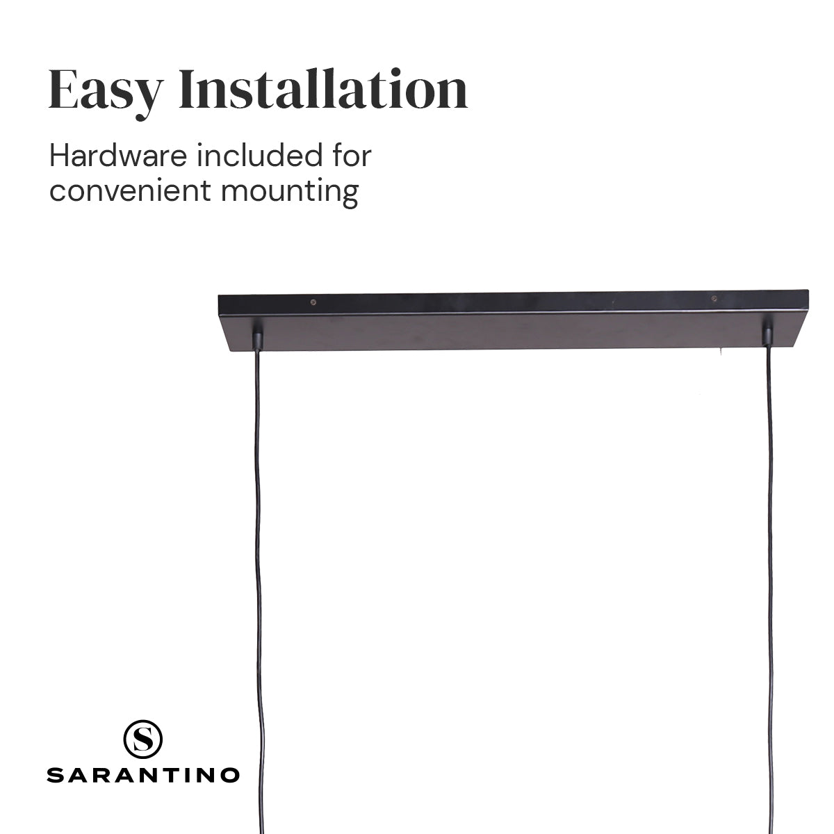 Sarantino 3-Light Hanging Pendant Lamp – Adjustable Retro Style