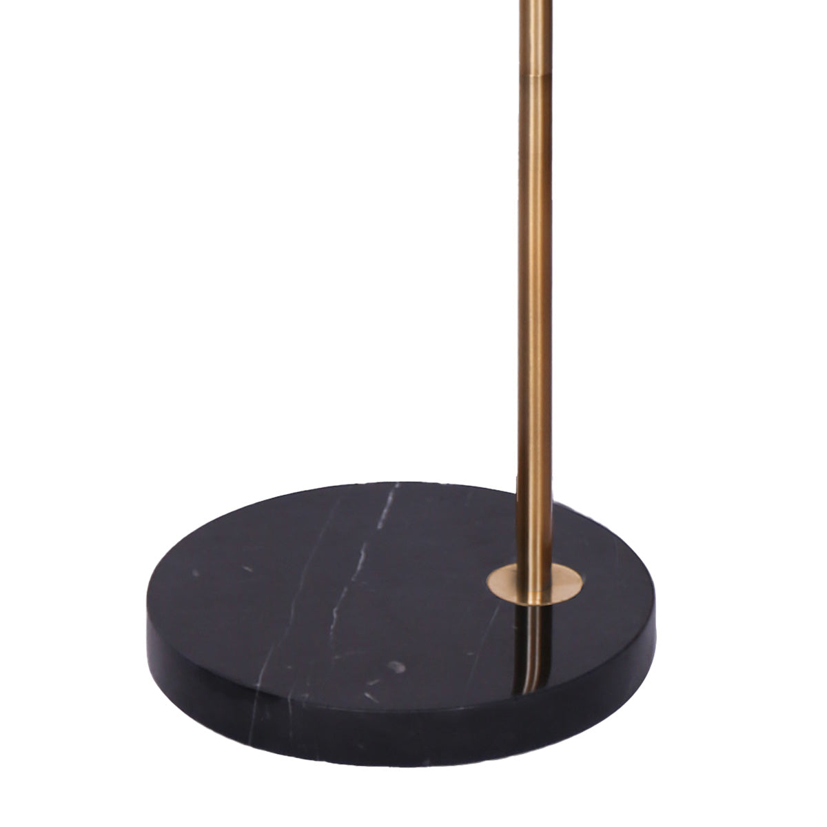 Sarantino Metal Floor Lamp With Opal Glass Shade - TRENDZ