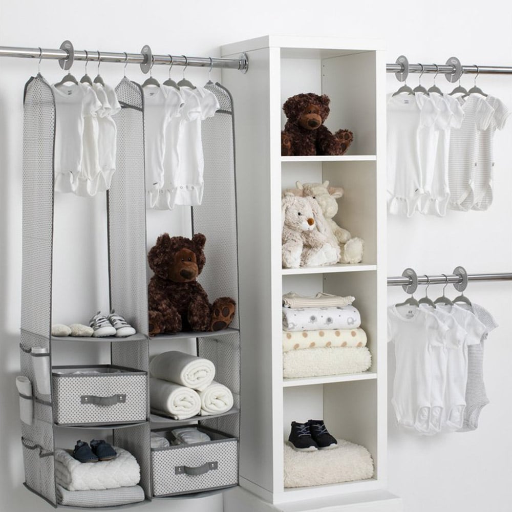 Delta Children 24 Piece Nursery Storage Set - Cool Grey Cool Grey - TRENDZ