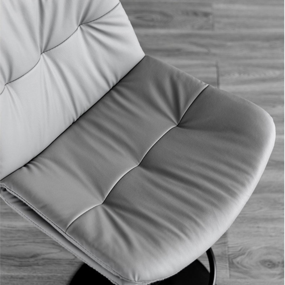 Bar Stools Kitchen Bar Stool Leather Barstools Swivel Gas Lift Counter Chairs x2 BS8406 Brown - TRENDZ