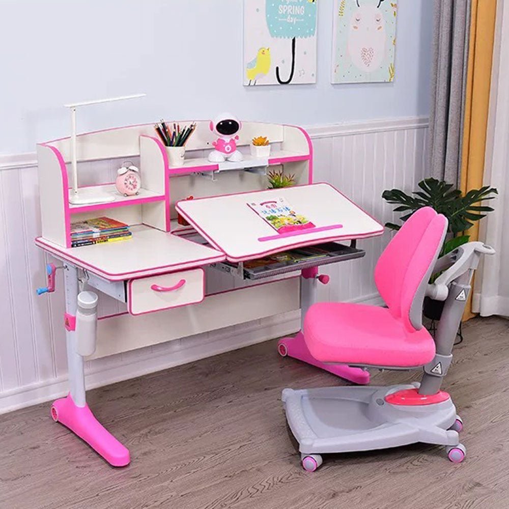 120cm Height Adjustable Children Kids Ergonomic Study Desk Blue AU - TRENDZ