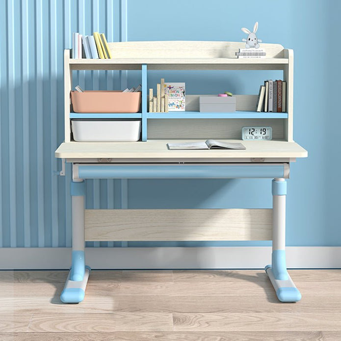 80cm Height Adjustable Children Kids Ergonomic Study Desk Only Blue - TRENDZ