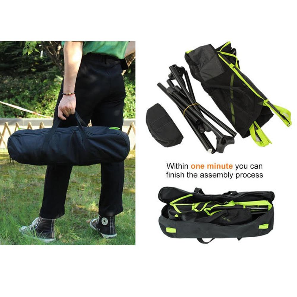 Camping Chair Foldable Swing Luxury Recliner Relaxation Swinging Comfort Lean Back Outdoor Folding Chair Outdoor Freestyle Portable Folding Rocking Chair Grey - TRENDZ