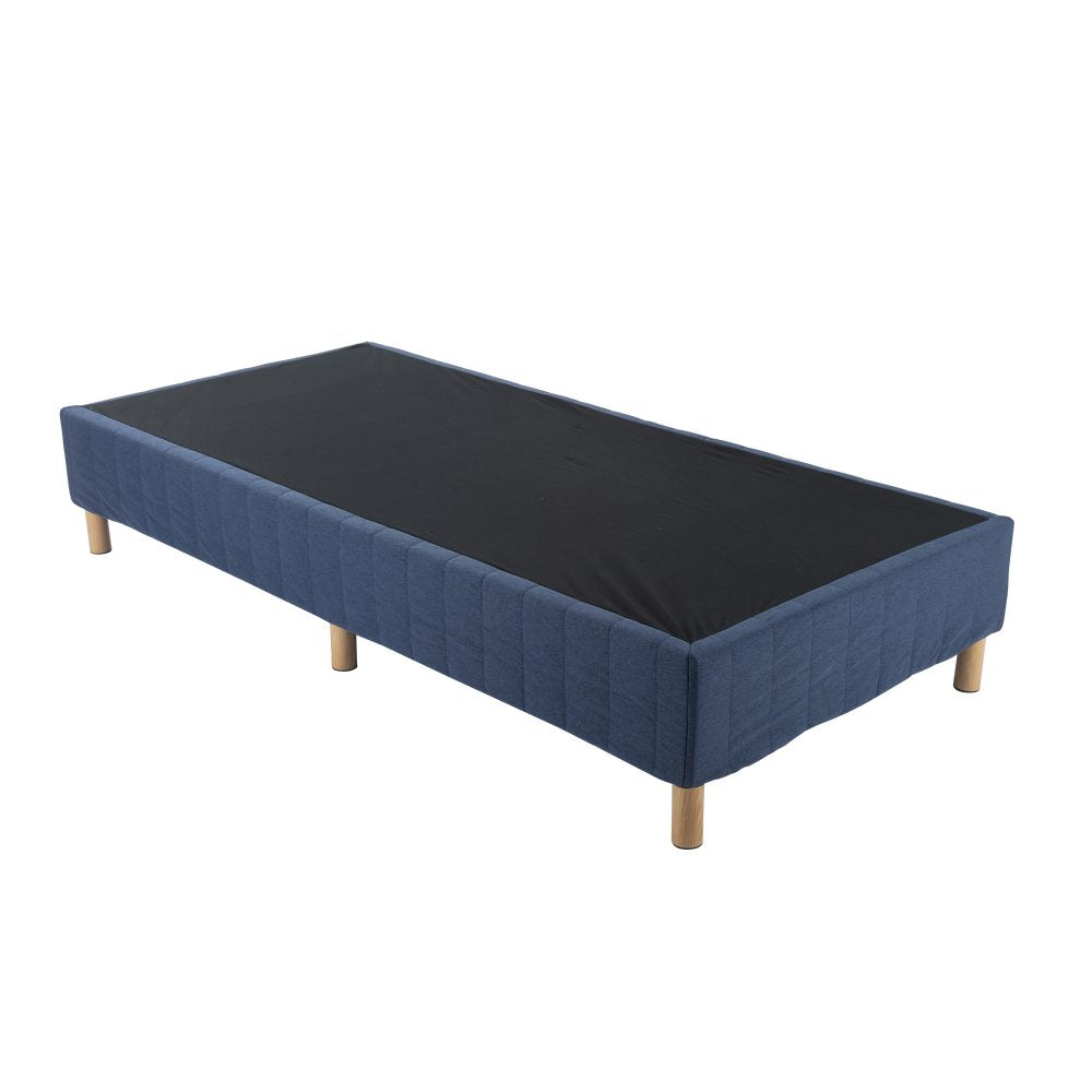 Metal Bed Frame Mattress Foundation Blue – King - TRENDZ