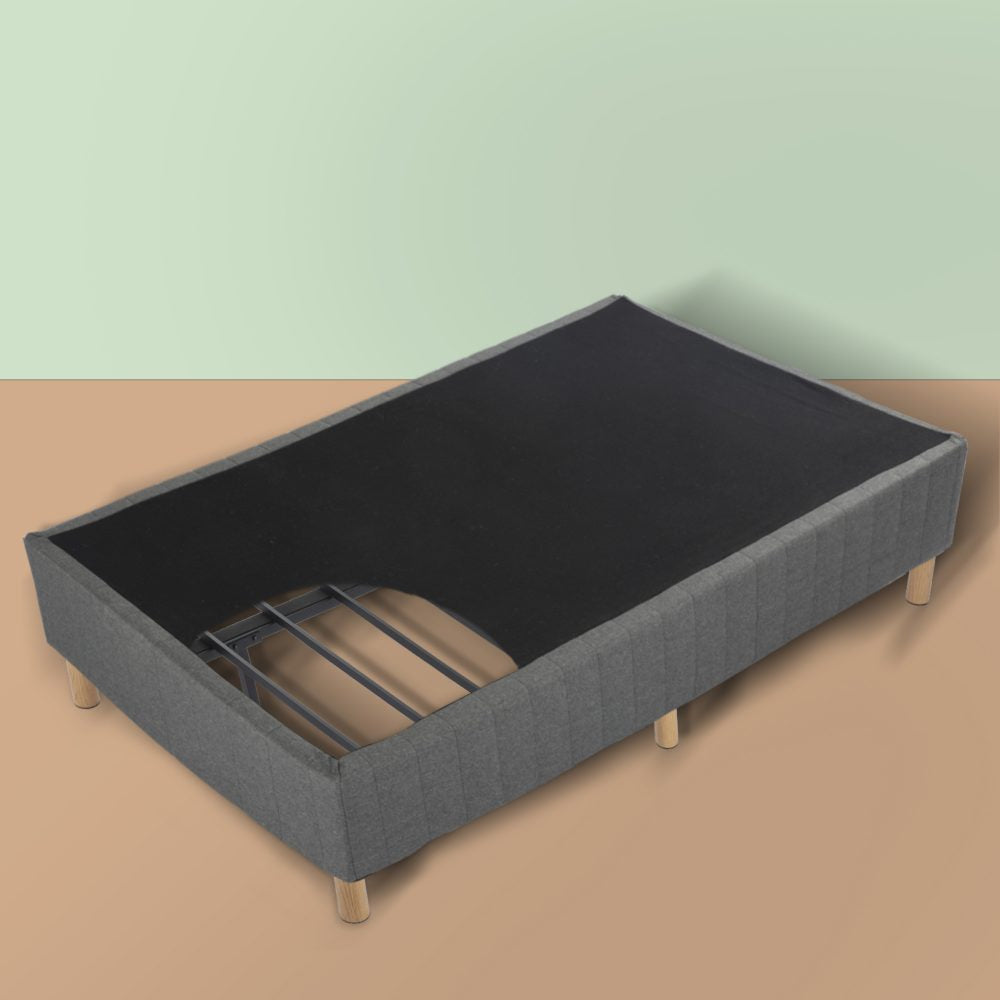 Metal Bedframe Mattress Foundation (Dark Grey) – Single - TRENDZ
