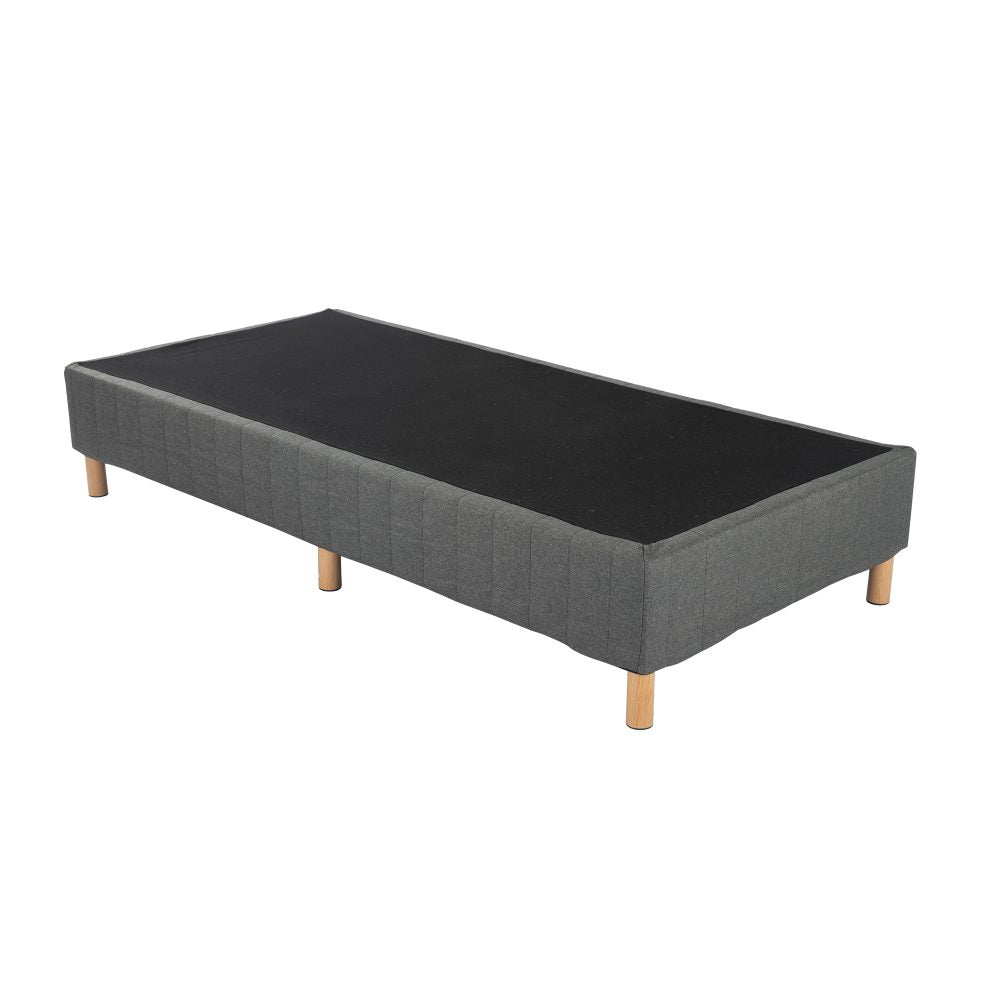 Metal Bedframe Mattress Foundation (Dark Grey) – Single - TRENDZ