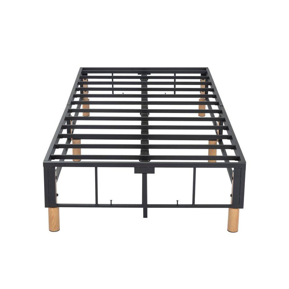 Metal Bedframe Mattress Foundation (Dark Grey) – Single - TRENDZ
