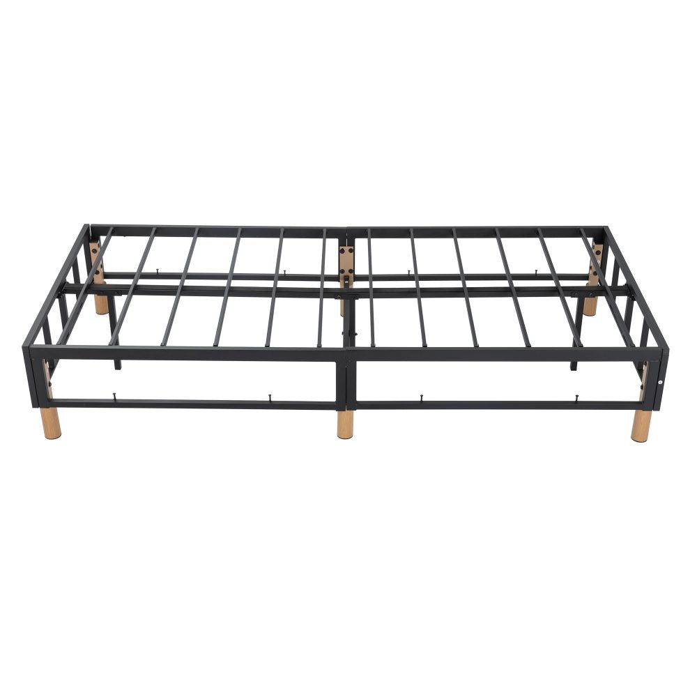 Metal Bedframe Mattress Foundation (Dark Grey) – Single - TRENDZ