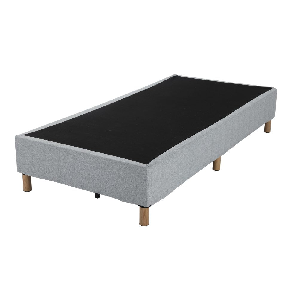 Metal Bedframe Mattress Foundation (Light Grey) – Single - TRENDZ