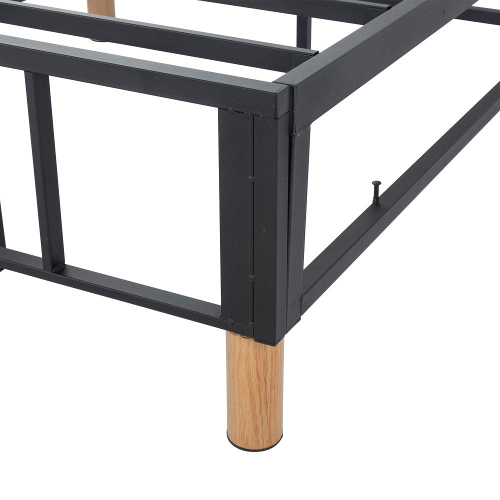 Metal Bedframe Mattress Foundation (Light Grey) – Single - TRENDZ