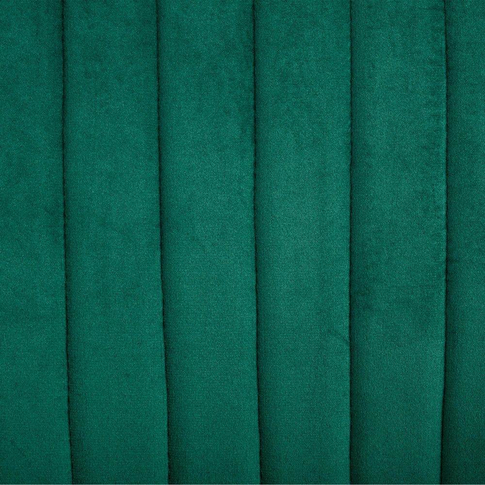 Viva Forever Set of 2 Green Velvet Dining Chairs-Art Deco Design with Gold Metal Legs - TRENDZ