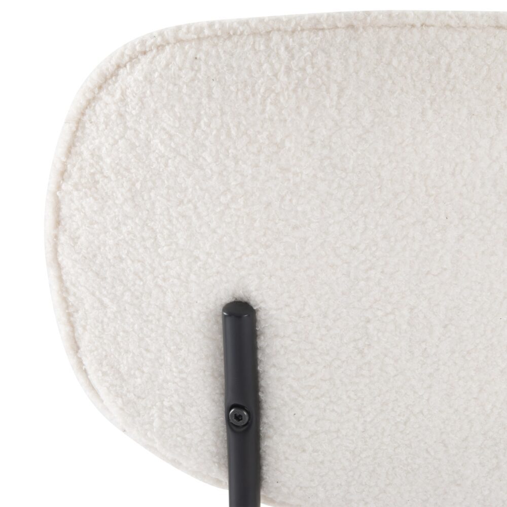 White Whisper Teddy Fabric Dining Duo - TRENDZ