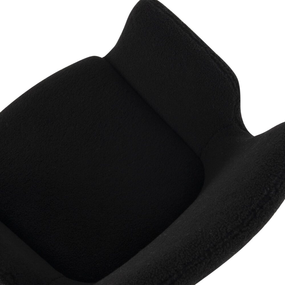 Charcoal Embrace Boucle - teddy Sherpa Fabric Armchair Set - TRENDZ