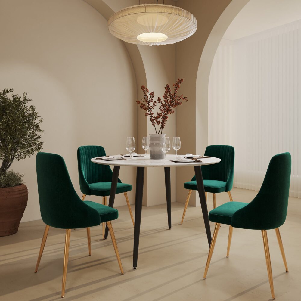 Velvet Elegance Dining Set - TRENDZ