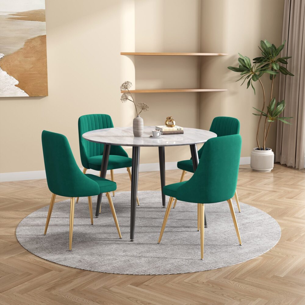Velvet Elegance Dining Set - TRENDZ