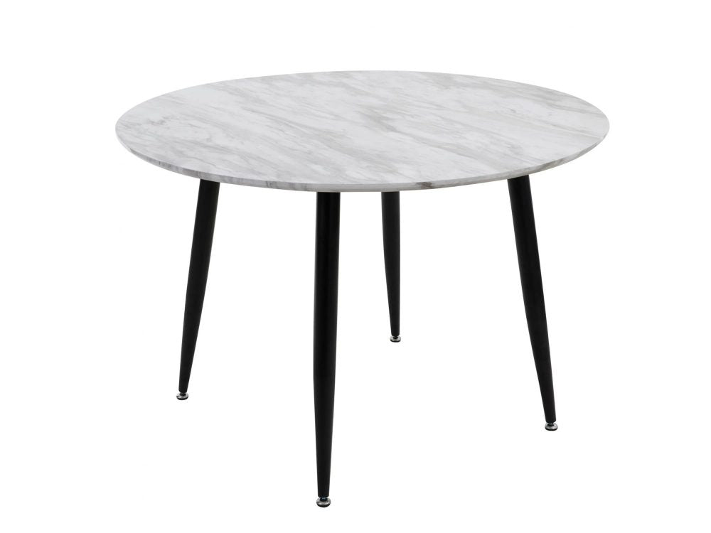 Round MDF Marbling Dining Table - TRENDZ