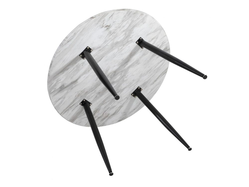 Round MDF Marbling Dining Table - TRENDZ