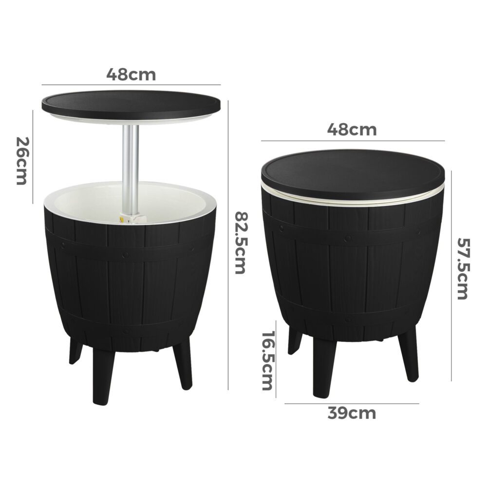Black Ice Bucket Table - TRENDZ