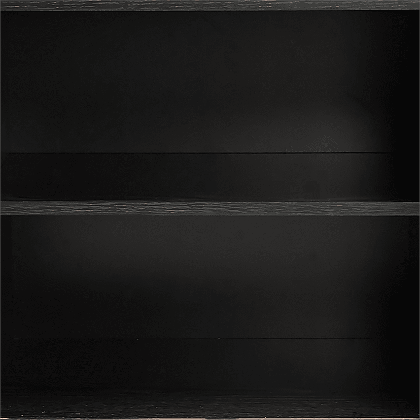 Mid-Century Black Ribbed Sideboard Cabinet - TRENDZ