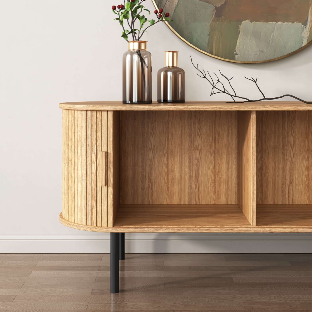 Ripple Sideboard with Sliding Doors — Earthy Elegance Redefined - TRENDZ