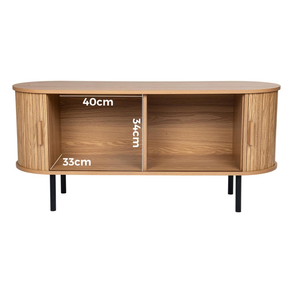 Ripple Sideboard with Sliding Doors — Earthy Elegance Redefined - TRENDZ