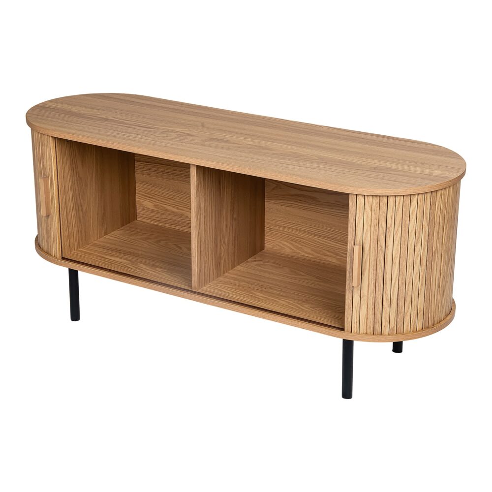 Ripple Sideboard with Sliding Doors – Earthy Elegance, Modern Functionality